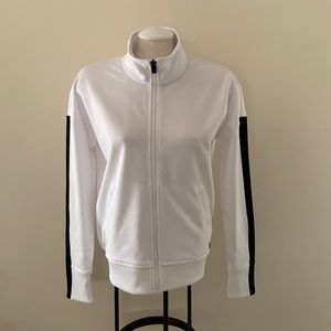 New Era full zip white track jacket NWOT size medium